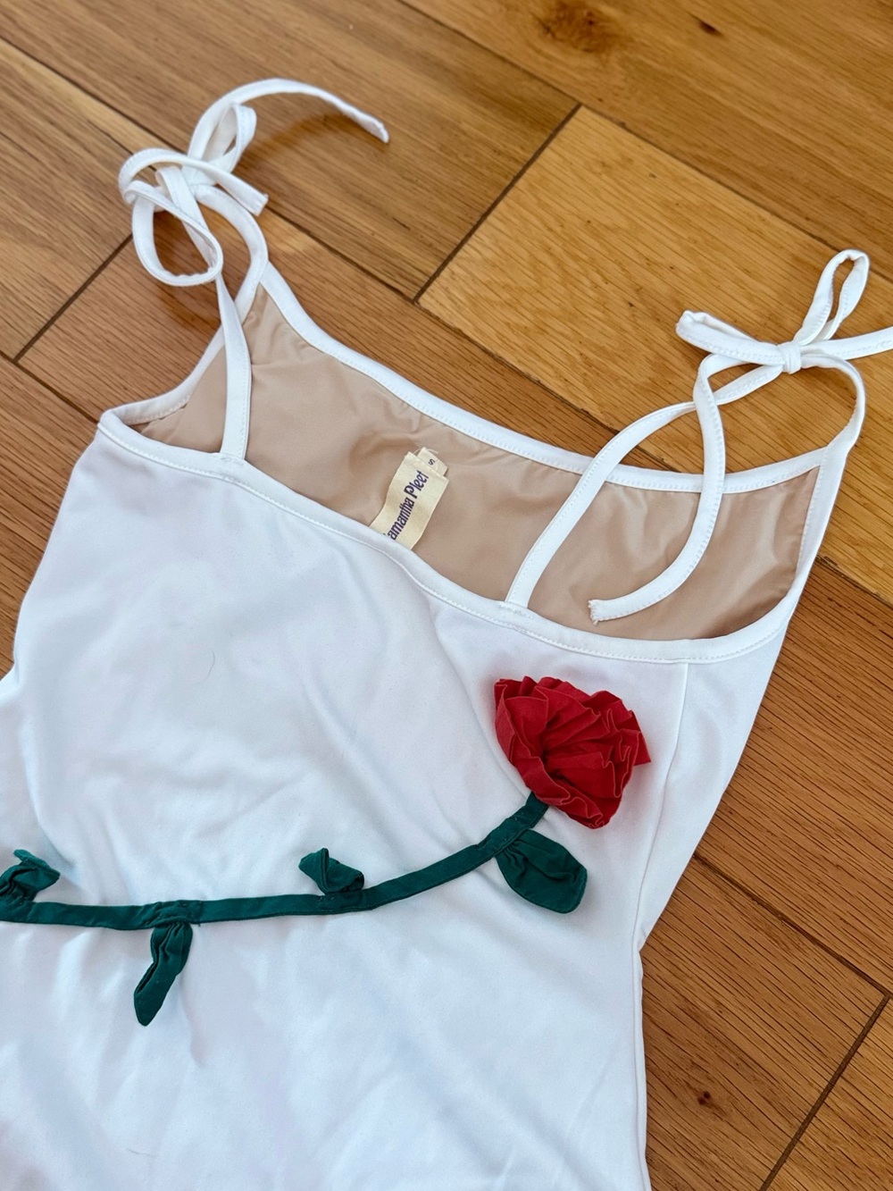 Samantha Pleet Persephone Red Rose Swimsuit - Picture 4 of 6